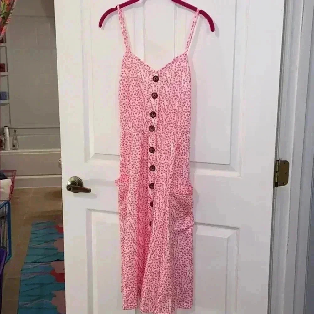 Summer cherry blossom sundress S NWOT